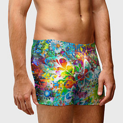 Трусы-боксеры мужские Яркое безумие Бабочки, кляксы, граффити, цвет: 3D-принт — фото 2
