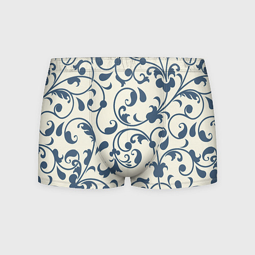 Мужские трусы Гжелевый вьюнок / 3D-принт – фото 1