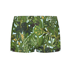 Трусы-боксеры мужские Зеленые Тропические Растения, цвет: 3D-принт