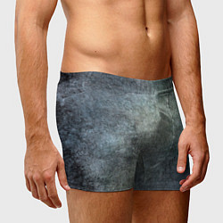 Трусы-боксеры мужские Серая текстура с трещинами, цвет: 3D-принт — фото 2