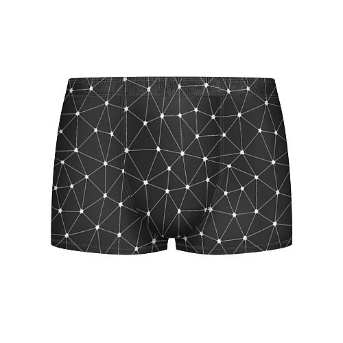 Мужские трусы Треугольники На Чёрном Фоне / 3D-принт – фото 1