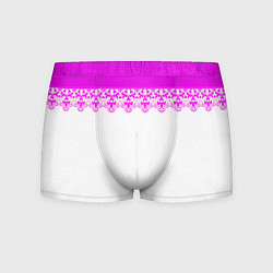 Мужские трусы White and pink lace pattern