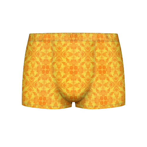 Мужские трусы Желтый абстрактный летний орнамент / 3D-принт – фото 1