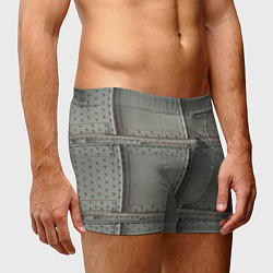 Трусы-боксеры мужские Стальные плиты с заклёпками, цвет: 3D-принт — фото 2