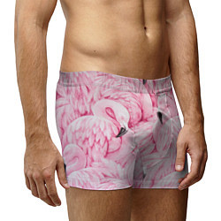 Трусы-боксеры мужские Pink Flamingos, цвет: 3D-принт — фото 2
