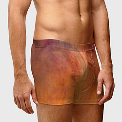 Трусы-боксеры мужские Огненно-оранжевая поверхность, цвет: 3D-принт — фото 2