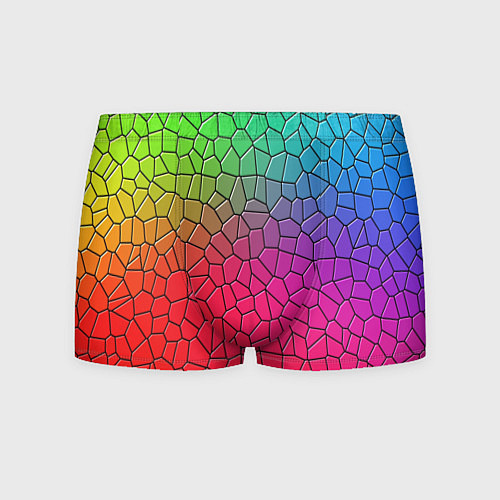 Мужские трусы Разноцветное витражное стекло / 3D-принт – фото 1
