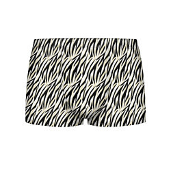 Трусы-боксеры мужские Тигровый полосатый узор-черные, бежевые полосы на, цвет: 3D-принт
