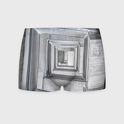 Трусы-боксеры мужские Абстрактная спираль из блоков, цвет: 3D-принт