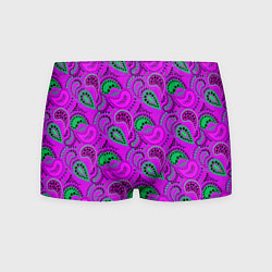 Трусы-боксеры мужские Turkish cucumber raspberry and green background, цвет: 3D-принт