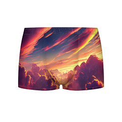 Трусы-боксеры мужские Закатное солнце в облаках, цвет: 3D-принт