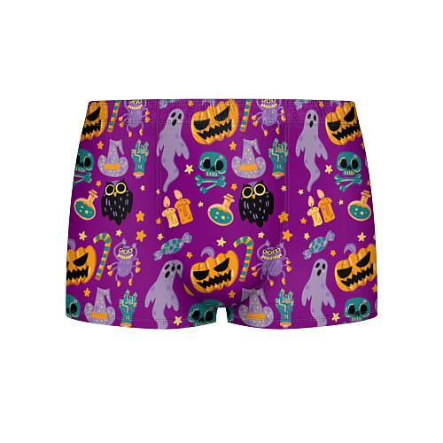 Мужские трусы Happy Halloween - holiday pattern / 3D-принт – фото 1