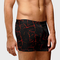 Трусы-боксеры мужские Текстура лавы, цвет: 3D-принт — фото 2