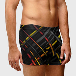 Трусы-боксеры мужские Цветные переплетающиеся линии, цвет: 3D-принт — фото 2