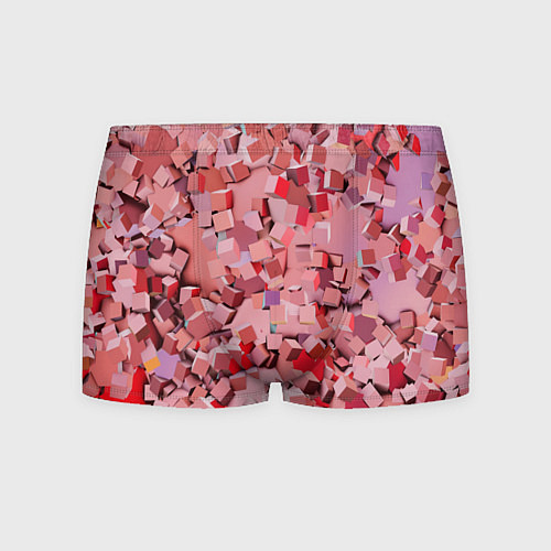 Мужские трусы Розовые кубы / 3D-принт – фото 1
