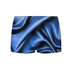 Трусы-боксеры мужские Складки гладкой синей ткани, цвет: 3D-принт
