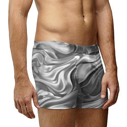 Трусы-боксеры мужские Плавленное серебро, цвет: 3D-принт — фото 2