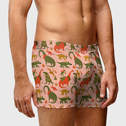 Трусы-боксеры мужские Dinosaurs with gifts, цвет: 3D-принт — фото 2