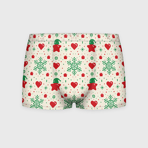 Мужские трусы Love new year / 3D-принт – фото 1