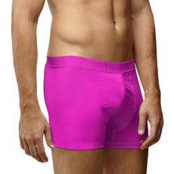 Трусы-боксеры мужские Розовый фуксиевый текстурированный, цвет: 3D-принт — фото 2