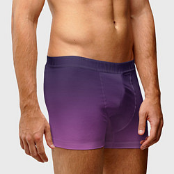 Трусы-боксеры мужские Пурпурный-лиловый градиент, цвет: 3D-принт — фото 2