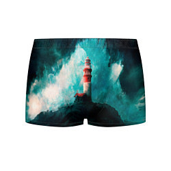Трусы-боксеры мужские Бушующее море, цвет: 3D-принт