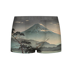Трусы-боксеры мужские Великий вулкан Фудзияма, цвет: 3D-принт