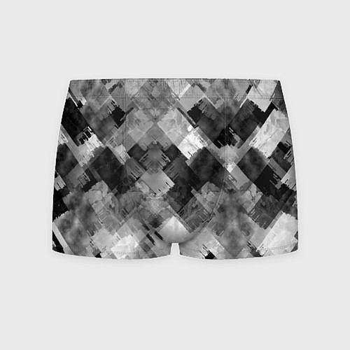 Мужские трусы Полоски белые и чёрные / 3D-принт – фото 1