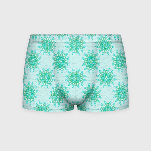 Мужские трусы Цветок и завитушка / 3D-принт – фото 1