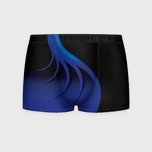 Мужские трусы Синие щупальца на чёрном / 3D-принт – фото 1