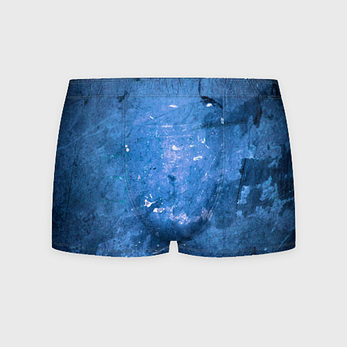 Мужские трусы Тёмно-синяя абстрактная стена льда / 3D-принт – фото 1