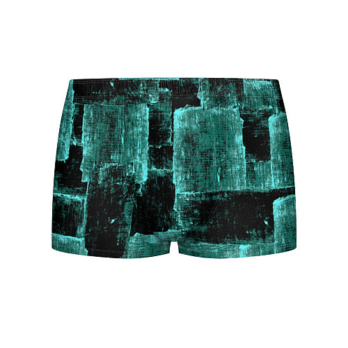 Мужские трусы Зелёный абстракт / 3D-принт – фото 1