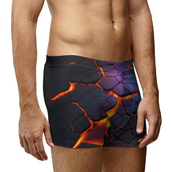 Трусы-боксеры мужские Неоновая лава - течение, цвет: 3D-принт — фото 2