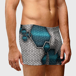 Трусы-боксеры мужские Cyber texture abstraction, цвет: 3D-принт — фото 2