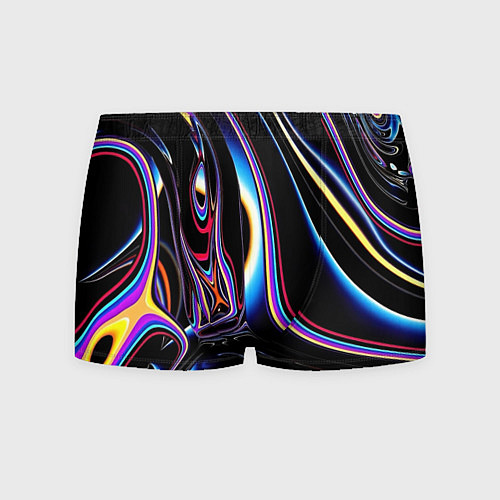 Мужские трусы Черный глянец / 3D-принт – фото 1