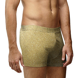 Трусы-боксеры мужские Текстура золотой ткани, цвет: 3D-принт — фото 2