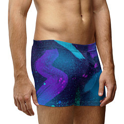 Трусы-боксеры мужские Брызги краски, цвет: 3D-принт — фото 2