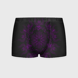 Трусы-боксеры мужские Фиолетовый узор, цвет: 3D-принт