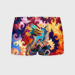 Трусы-боксеры мужские Japan dragon - irezumi - tattoo - art, цвет: 3D-принт