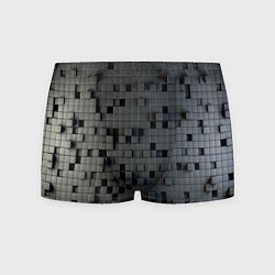 Трусы-боксеры мужские Digital pixel black, цвет: 3D-принт