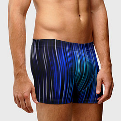 Трусы-боксеры мужские Neon line stripes, цвет: 3D-принт — фото 2