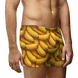 Трусы-боксеры мужские Сочная текстура из бананов, цвет: 3D-принт — фото 2