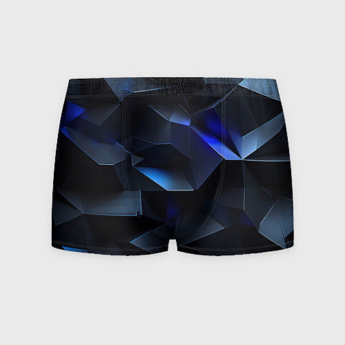 Мужские трусы Синие и черные кубы / 3D-принт – фото 1
