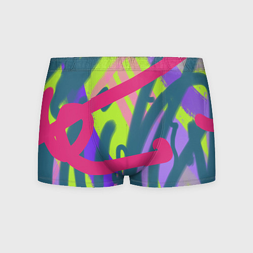 Мужские трусы Цветастая графика / 3D-принт – фото 1