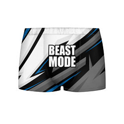 Трусы-боксеры мужские Beast mode - blue sport, цвет: 3D-принт