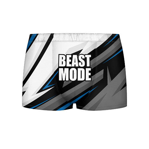 Мужские трусы Beast mode - blue sport / 3D-принт – фото 1