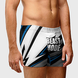 Трусы-боксеры мужские Beast mode - blue sport, цвет: 3D-принт — фото 2