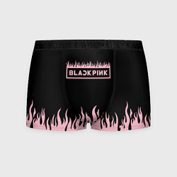 Трусы-боксеры мужские Blackpink - flames, цвет: 3D-принт