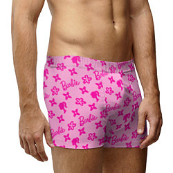 Трусы-боксеры мужские Барби паттерн розовый, цвет: 3D-принт — фото 2