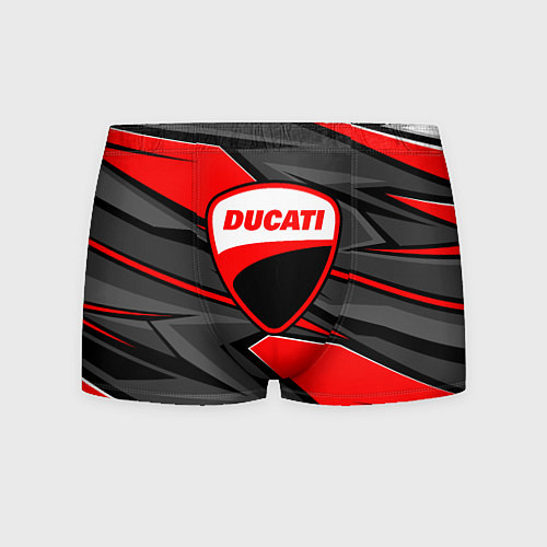 Мужские трусы Ducati - red stripes / 3D-принт – фото 1